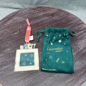 Disney Jollywood Nights 2025 Collectible Trading Pin With Velvet Drawstring Bag